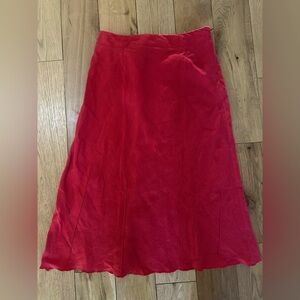 J. Peterman linen midi skirt